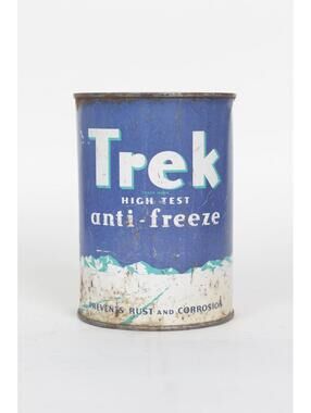 40's Trek High Test Anti-Freeze Tin Can Home Goods